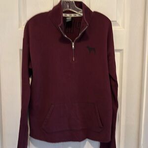 Pink brand sweatshirt. Size large. Maroon.